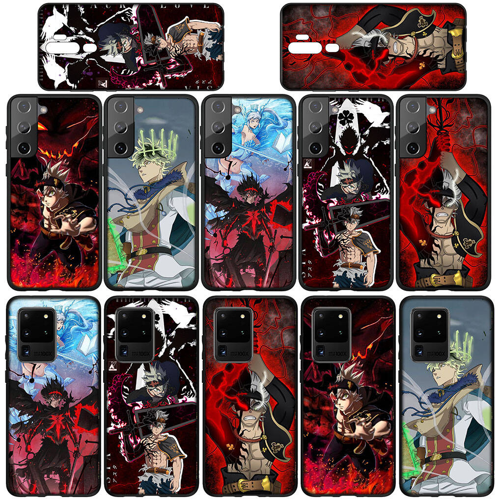 for Samsung Galaxy S25 S24 S23 iPhone 17 16 15 Xiaomi Redmi Note 14 13 12 Plus Pro Max XR A57 Phone Case Cartoon Asta Black Clover OPPO Huawei Cover