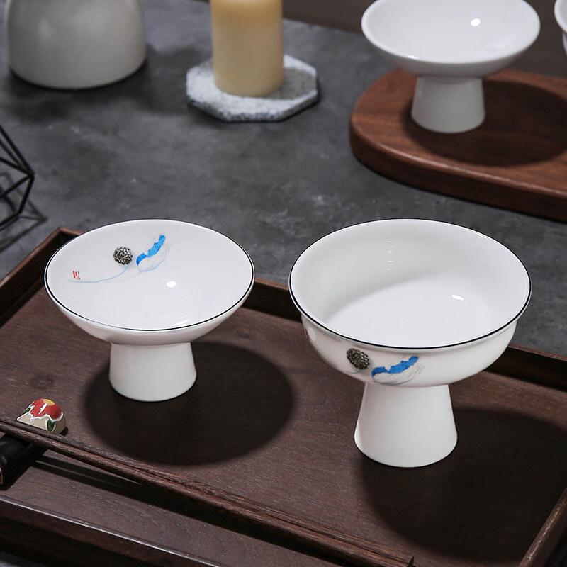 Nordic Ceramic High-Footed Fruit & Snack Plate