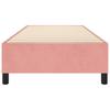 Box Spring Bed Frame Pink 100x200 cm Velvet