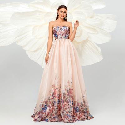 Cross-Border European and American High End Sleeveless Elegant Long Banquet Evening Dress Bridesmaid Dress Wedding Dress Maxi