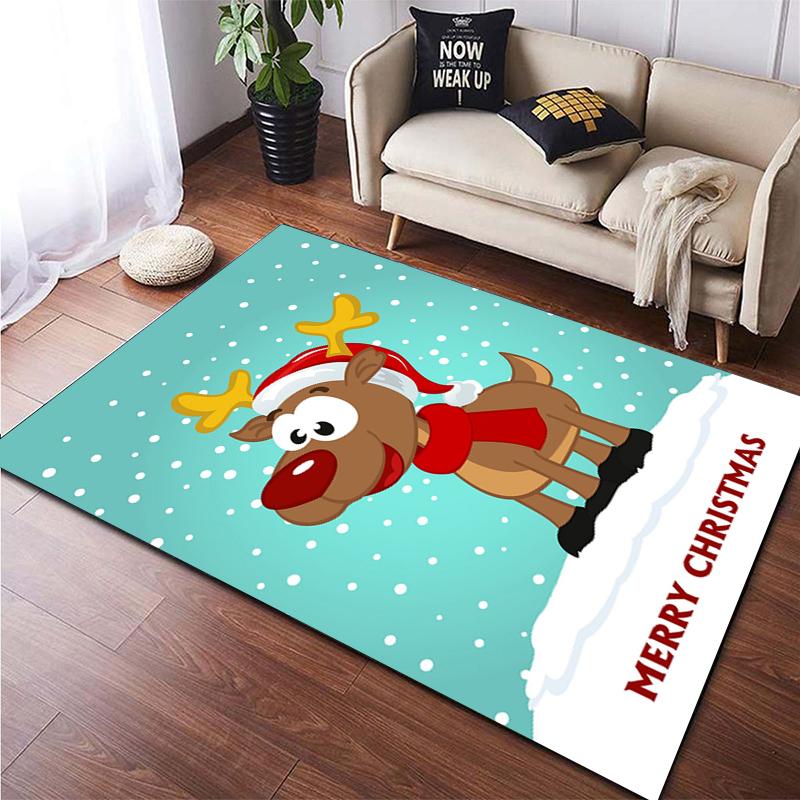 Christmas HD Printed Area Large Rug ,Carpet for Living Room Bedroom Sofa Decoration, Non-slip Floor Mats Dropshipping Alfombras