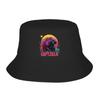 Men Women Capyzilla Capybara Bucket Hat  Foldable Fisherman Hats Summer Casual Fishing Caps Outdoor Pattern Sun Hat