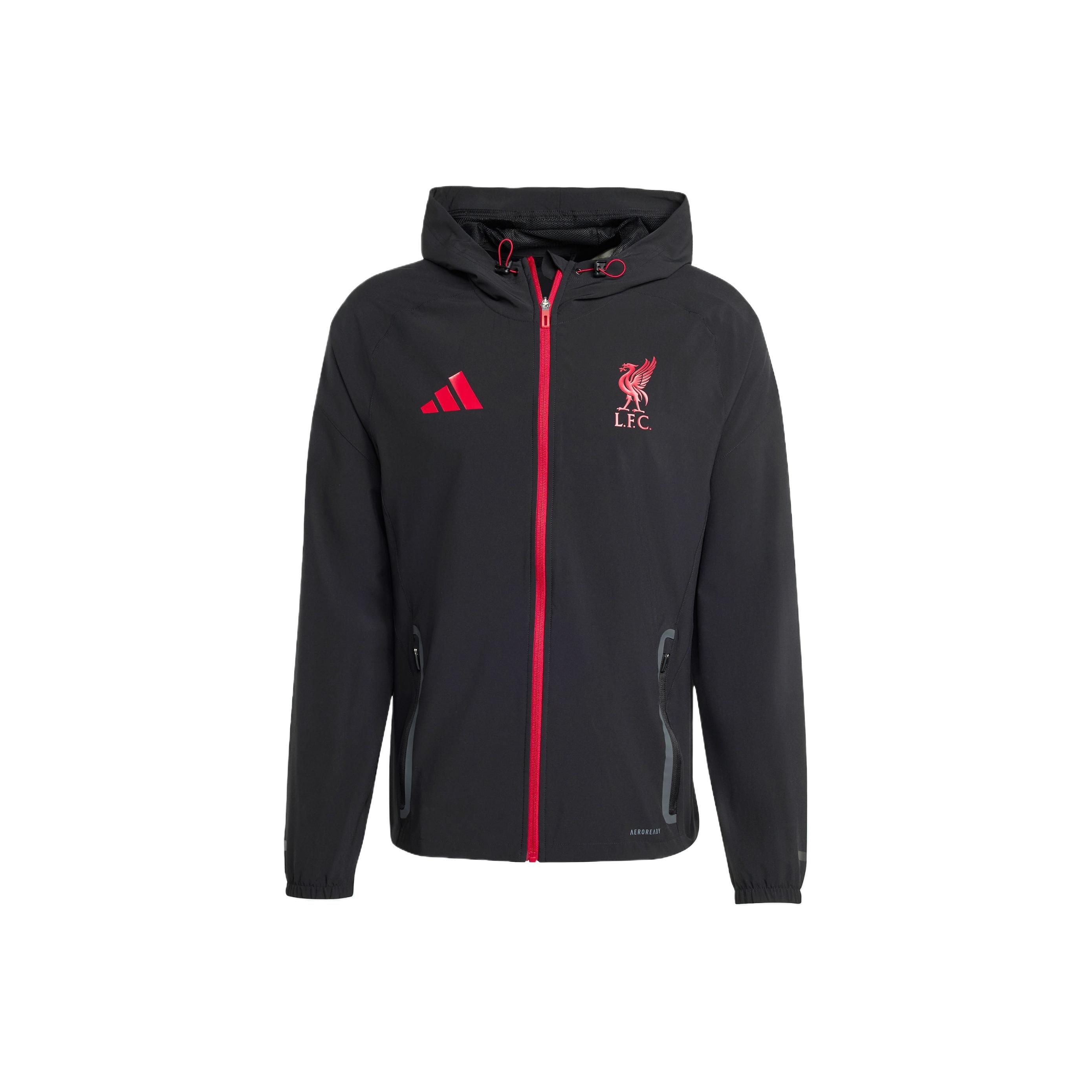 

Adidas Tiro 25 Liverpool FC Competition Vis Tech Дорожная дышащая куртка с капюшоном и длинным рукавом Мужская куртка JZ5556 M