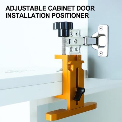 Cabinet Door Installation Positioner Hardware Adjustable Door Hinge Jig For Woodworking Installation Kitchen Replacement