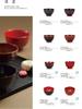 Miyamoto Sangyo Lacquered Soup Flat Wood Grain 310ml Bowl, Pattern, Black, Approx.