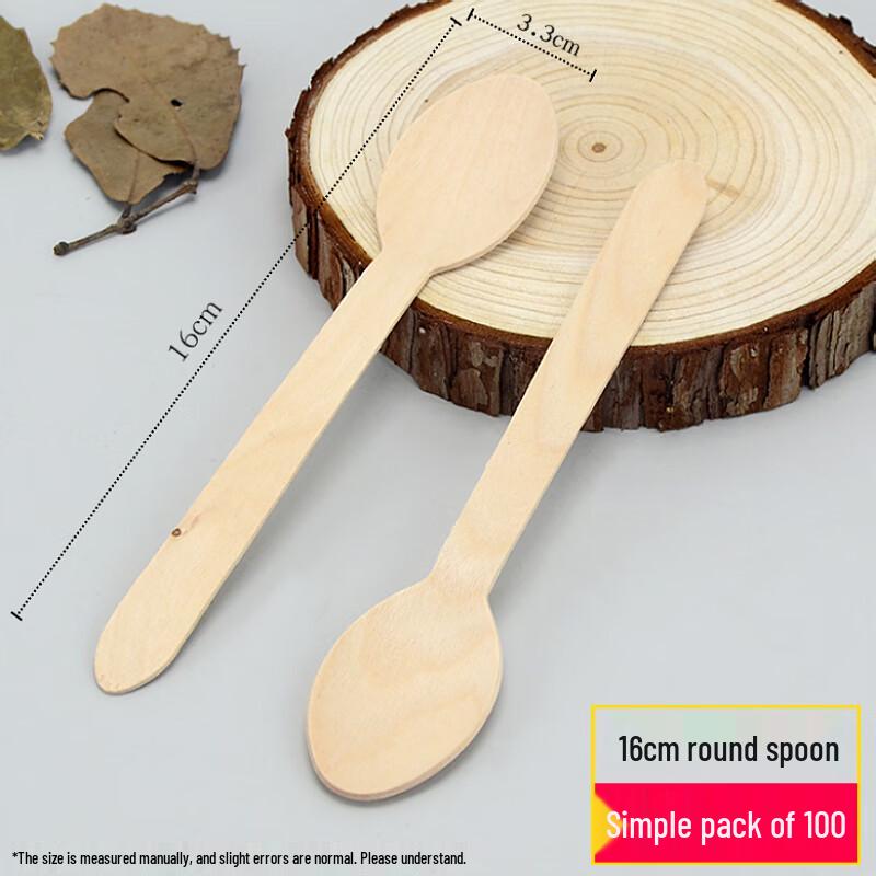 Biodegradable Disposable Bagasse Ice Cream Spoons