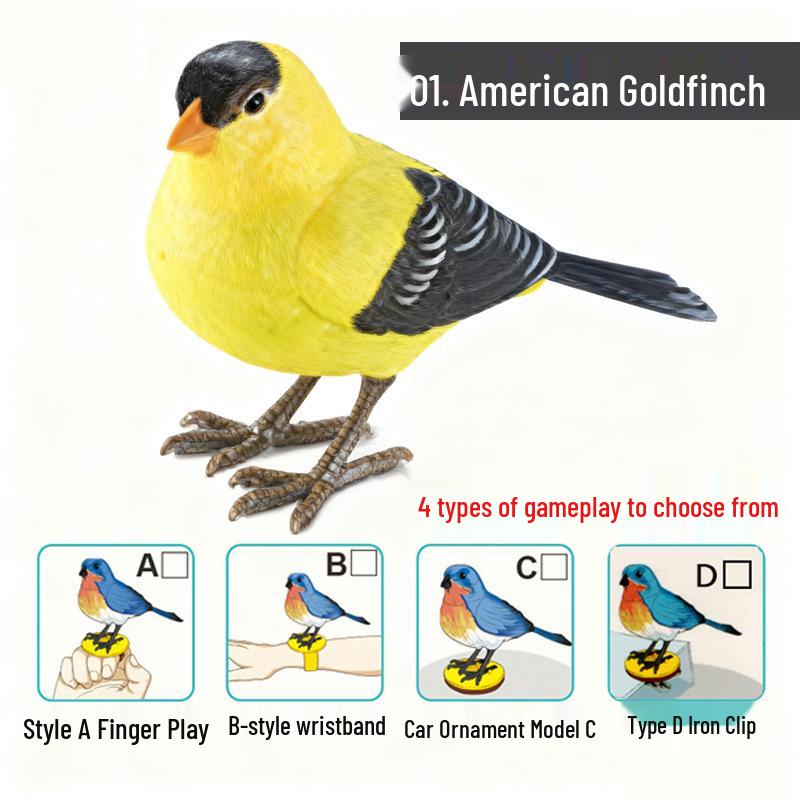 Interactive Singing Knight Bird: Voice-Controlled, Chirping, and Moving Toy for Kids
