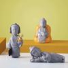 Buddha Statue Decor Artistic Small Desk Statue Indoor Statue Cute Home Decoration Collectible Portable Statue