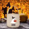 Personligiserad Trick or Treat-påse Halloween Spöklikt Spöke Godishink Gåva till Barn Söt Boo-korg Roliga Festdekorationstillbehör