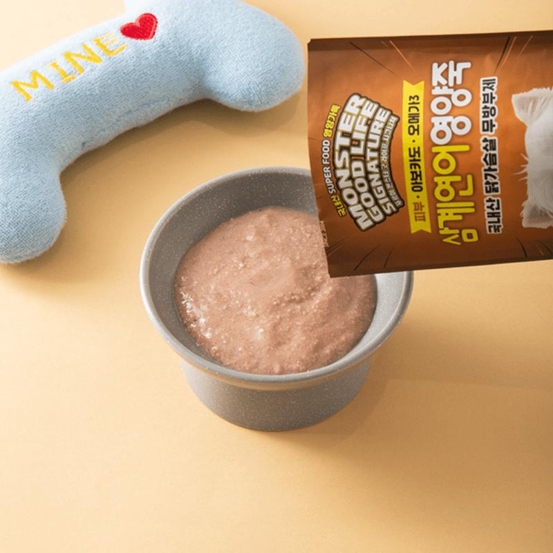 [Pet] Monster Good Life Dog Nutrition Porridge Samgye & Salmon 120 G