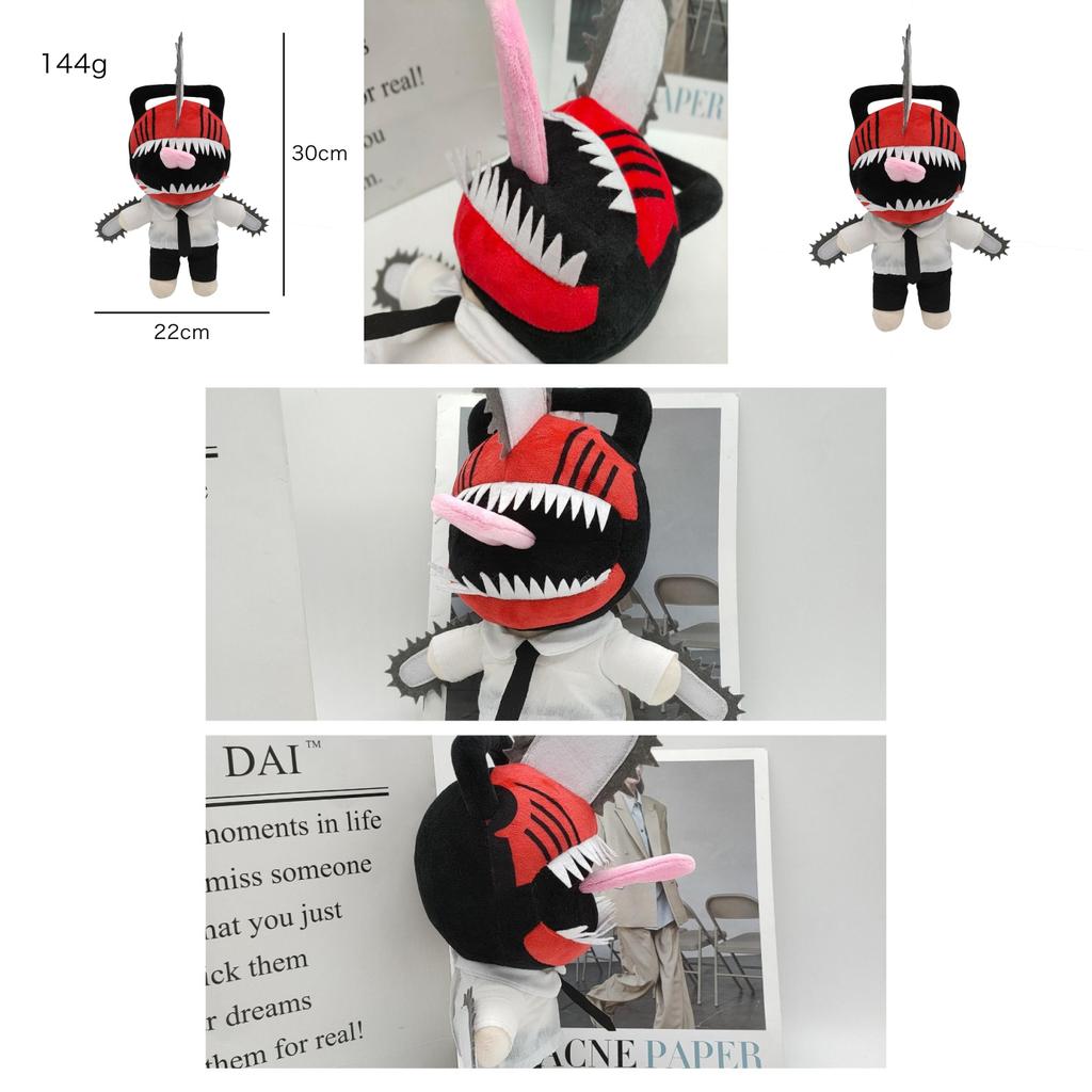 Denji Chainsaw Man Pluche Speelgoed Voor Anime Fans Milieuvriendelijk Pp Katoen Materiaal 30cm Maat Perfecte Decoratie