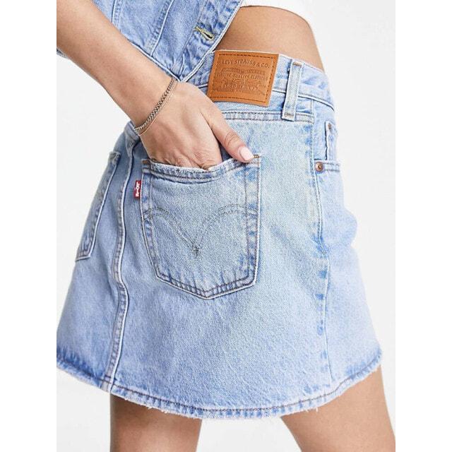 

Юбка Levi s Icon светло-голубого цвета