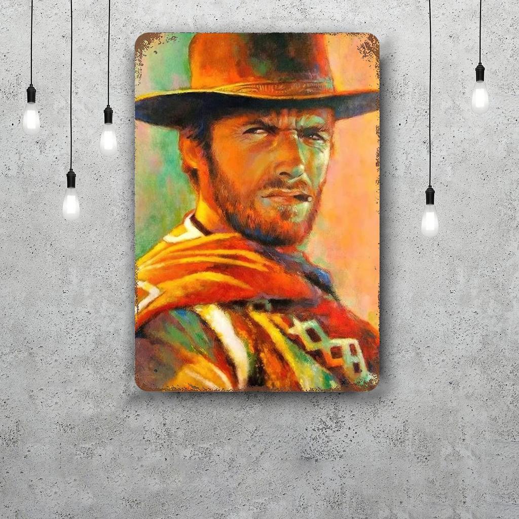 fistful of dollars Classic Poster Rusty Metal Plaque Retro Decorative Plate Bar Man Cave Garage Club Metal Sign Wall Decoration
