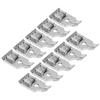 10Pcs Presser Foot Premium Stainless Steel Wear Resistance Lightweight Edge Joining Foot for Home