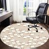 1pc Chicken Pattern Office Round Rug, Non-slip, Soft and Durable Office Rug for Interior Decoration, Perfect for Office, Beautiful Decoration Yy260323