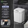 Waterproof Smart Sensor Trash Can with Automatic Lid for Kitchen, Bathroom, and Living Room