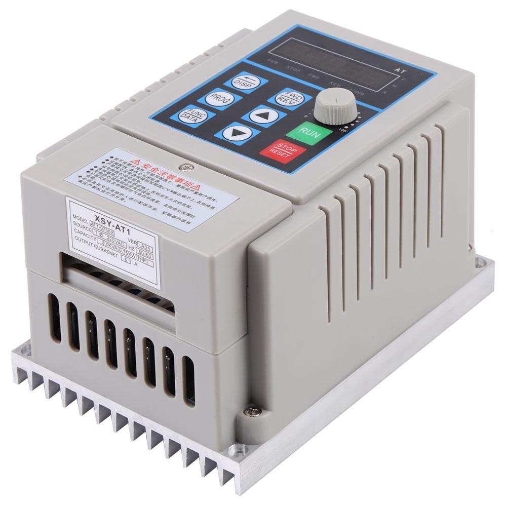 1pc AC 220V 0.75kW Variable Frequency Drive VFD Speed Controller Inverter Single Phrase