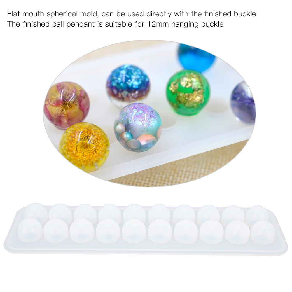 Ball Pendant Mold Silicone Transparent  Hand Made Craft Decorative Jewelry Making Mould Kit
