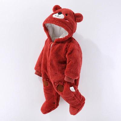 Ζεστό Βρεφικό Ρομπάκι Αρκουδάκι: Βελούδινη Χειμερινή Φόρμα για Μπουσούλισμα, Σαλόπετα και Πιτζάμες
