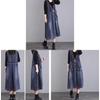 Casual Denim Jacket Dress With Large Pockets For Spring Fashion Enthusiasts