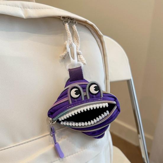 Mini Coin Purse Cute Big Mouth Coin Pouch Fun Zippered Coin Bag for Earbuds Lipstick Trendy Bag Accessory