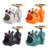 French Dog Shape Resin Entryway Organizers Home Decors Accent For Key And Jewelry Small Items Cute Animal Statue Gift
