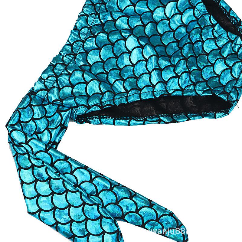 Mermaid Swimsuit Girls Middle School Elder Princess Split Skirt Elementary School Mermaid Baby Three-Piece Set