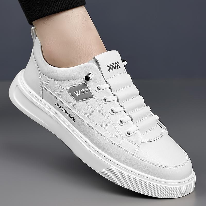 Fashion Fashion Brand Thick Soled Height Increasing Men's Leather Casual Shoes Outdoor Oxford Shoes Versatile Men's Workwear Shoes
