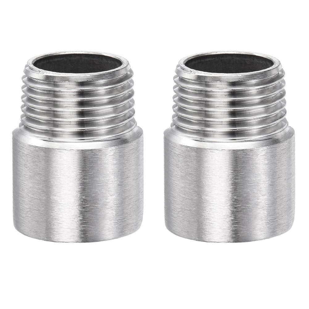 Sprchová ramínka Sprchové hlavice Prodlužovací Všestranné použití Vnitřní závit na vnější závit 30mm Sprchové nastavení 2 kusy Nerezová ocel 304