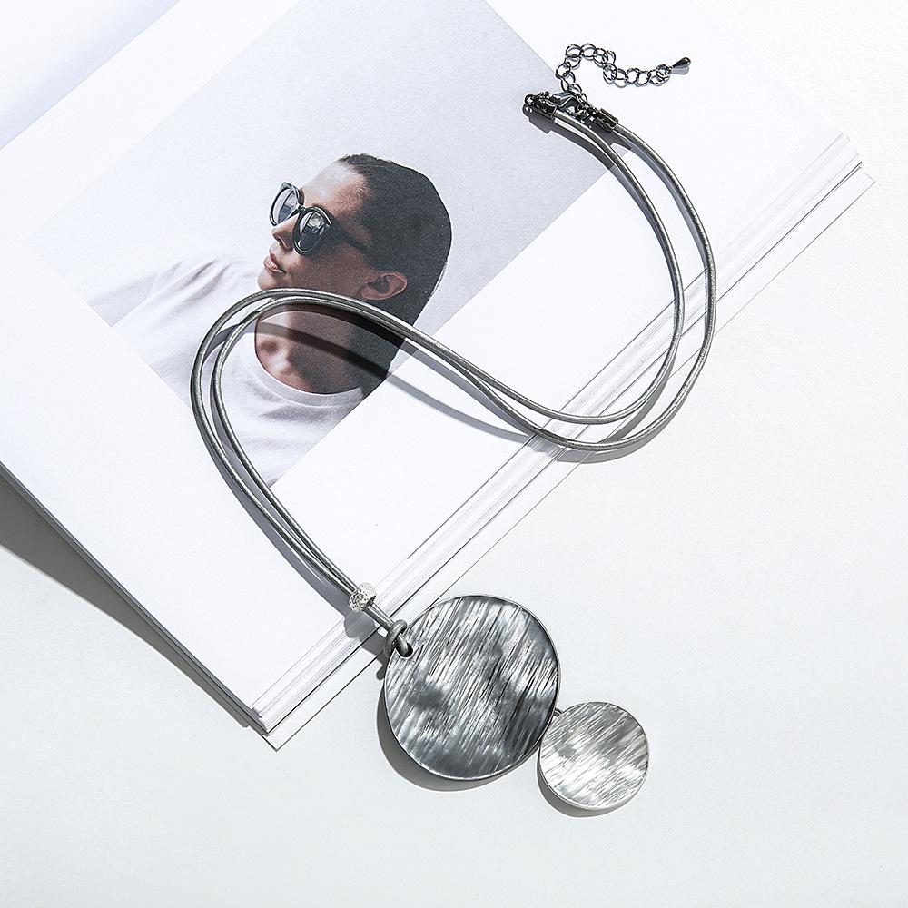Sweater Chain, Necklace, Stylish And Simple Retro Jewelry, Niche Design, Feminine Geometry