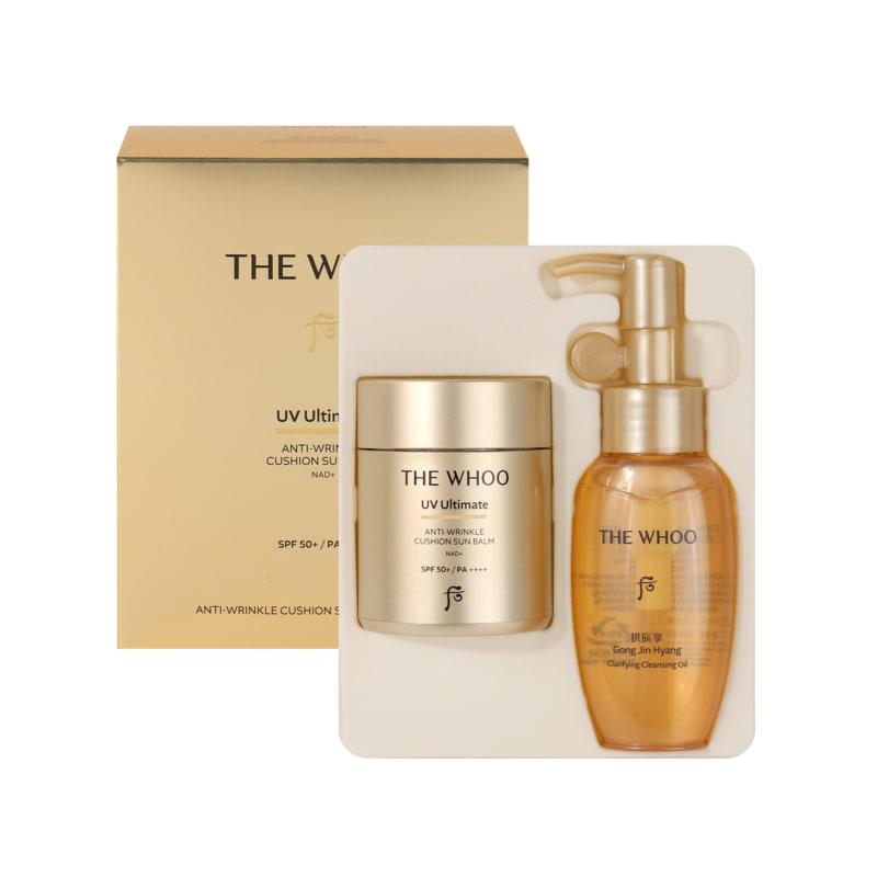 The Whoo UV Ultimate Anti-Wrinkle Cushion Sunscreen Set / Sunscreen