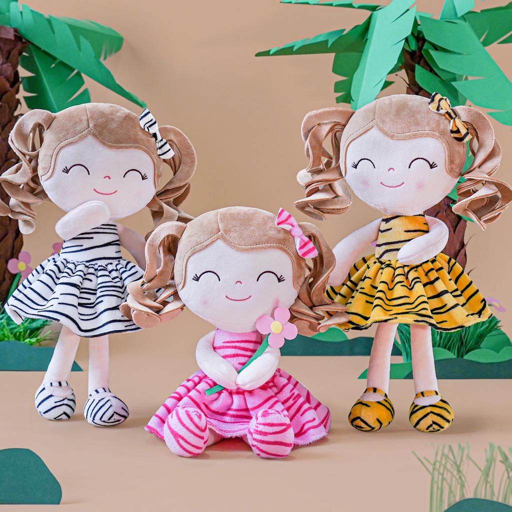 Plush Doll Curly Hair Doll New Design Animal Toys