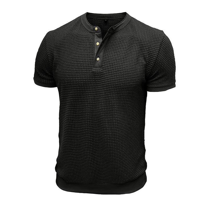 Camisetas Henley de manga corta para hombre, camisetas de verano con botones, camisetas básicas informales, camisetas lisas, camisetas suaves y cómodas, camisetas clásicas de corte deportivo para hombre