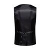Men'S Retro Lapel Single Breasted Suit Vest Herringbone Ni V-Neck Vest