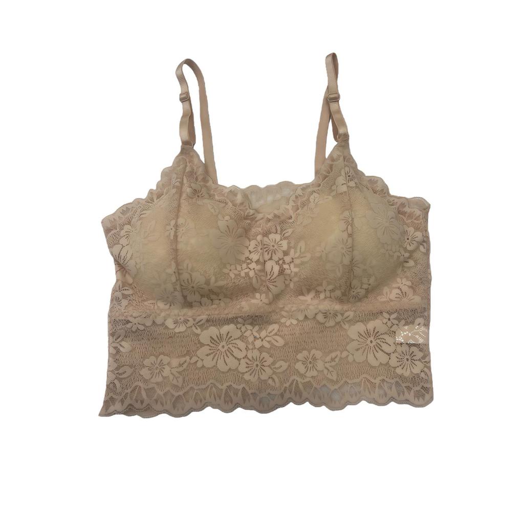 Zeriluna Elegant Wireless Push-Up Lace Underwear – Soft, Breathable, and Beautifully Trimmed to Enhance Your Bust.