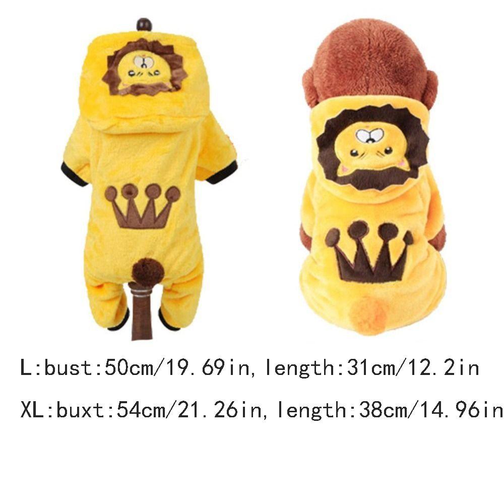 Warm Hoodies Puppy Clothes Soft Fleece Dog Jumpsuits Kawaii Pet Dog Clothes  Corgi