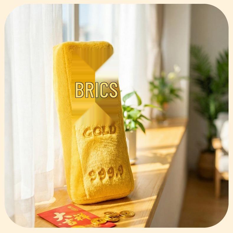 Gold 9999 Long Plush Cushion Doll - Claw Machine Gift