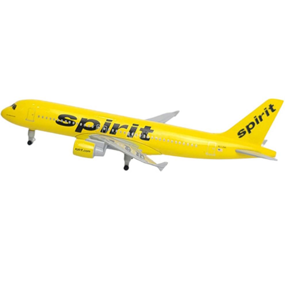 Premium 20cm Diecast Model Airplane - Spirit Airlines A320 (Scale 1:56)
