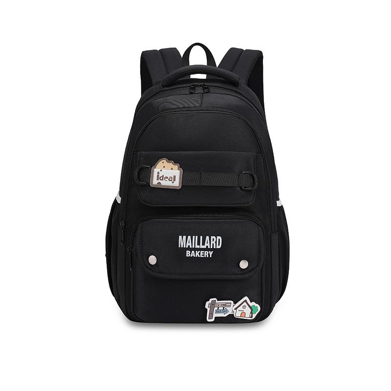 School bag Korean version of high-value tooling school bag, light waterproof, load-reducing ridge backpack, large-capacity fashionable