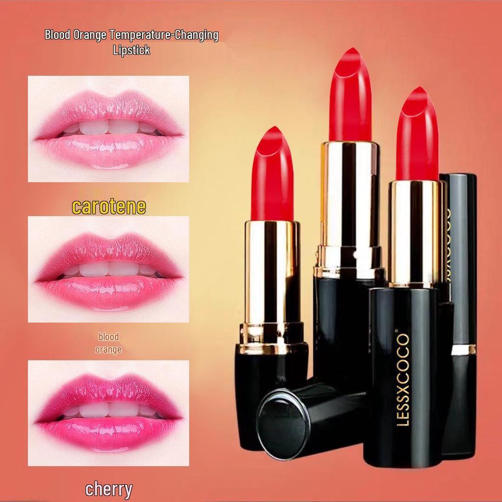 Lessxcoco Carrot Color-Changing Lip Balm: Moisturizing 3 Shades, Anti-Chapping