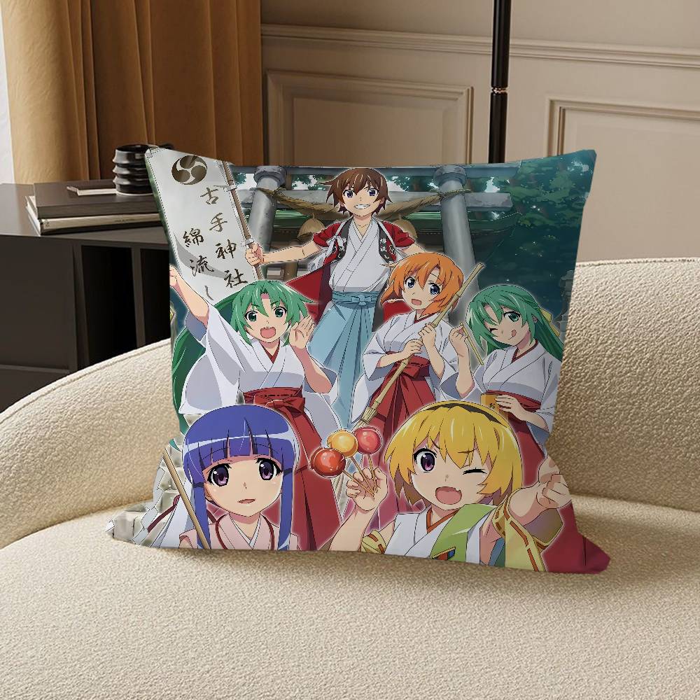 Anime H-Higurashi W-When They Cry Cushion Cover Inches Farmhouse Decor Home Throw Pillow Covers for Couch Decorations