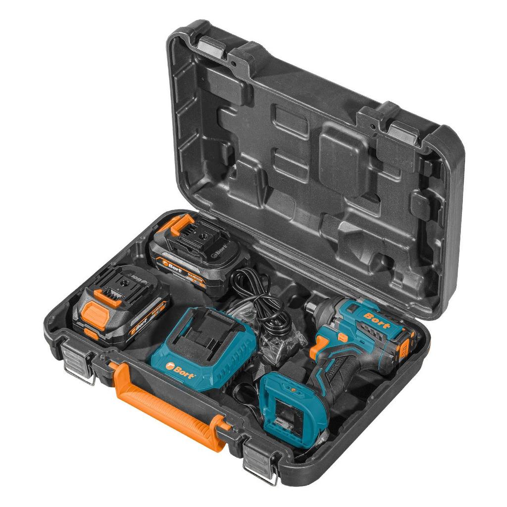 Corridable impact wrench BORT BSR-21U (2x4Ah+charger)