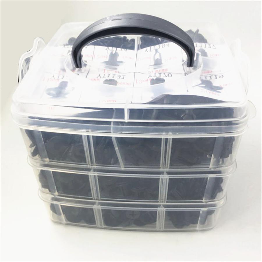 630 Pcs. Car Body Rivets, Door Panel Latches, Clips, 16 Sizes