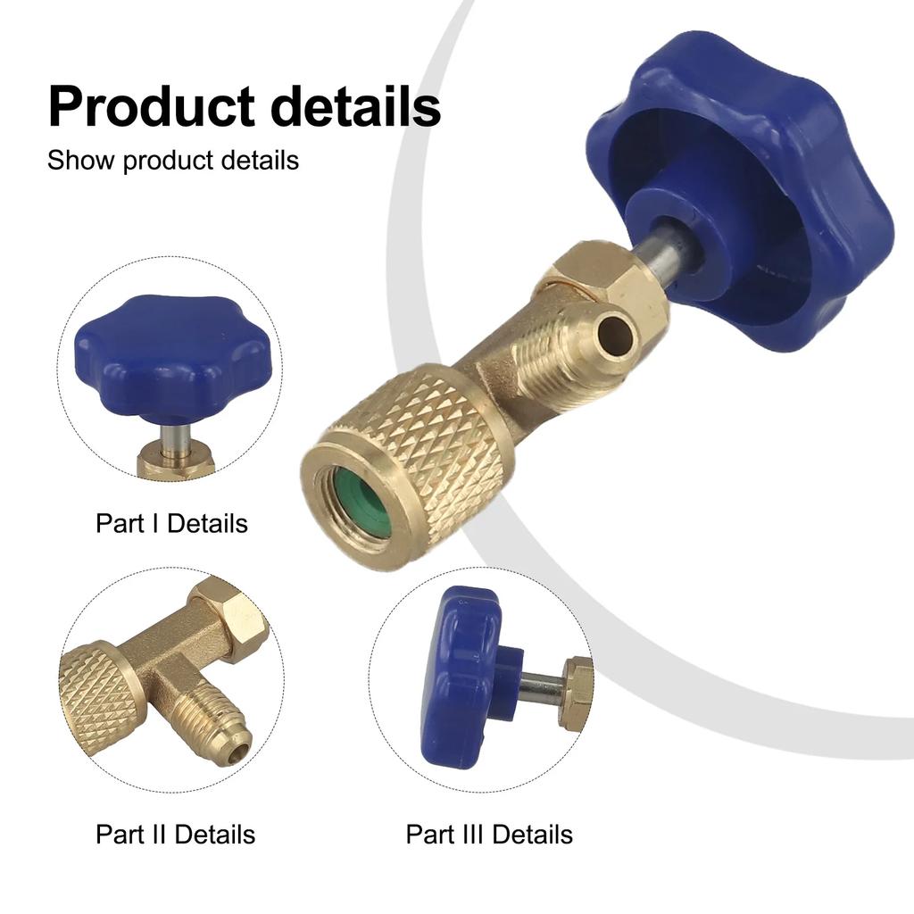 1PC Valve Bottle Opener 1/4 SAE Connector For R22 R134a R410A Air Conditioning Refrigerante Bottle Opener Air Conditioner Tools