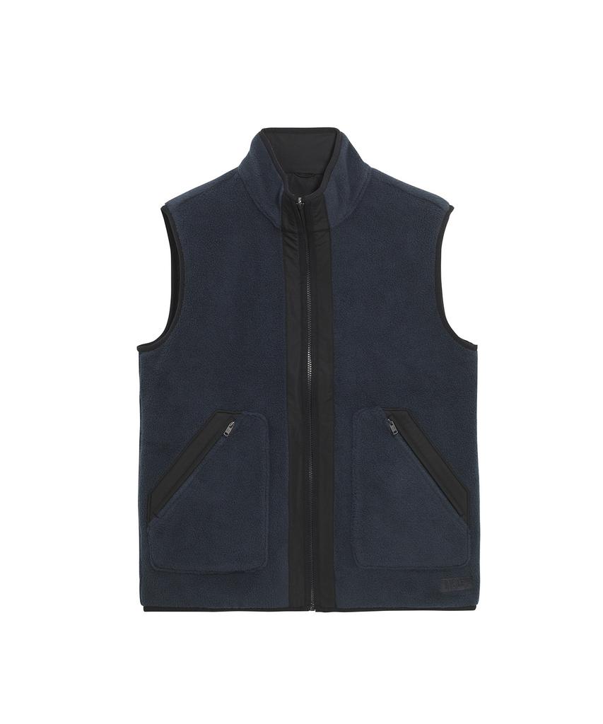 Aigle Men'S Reversible Sherpa Vest Aiw25Mfle005Emp