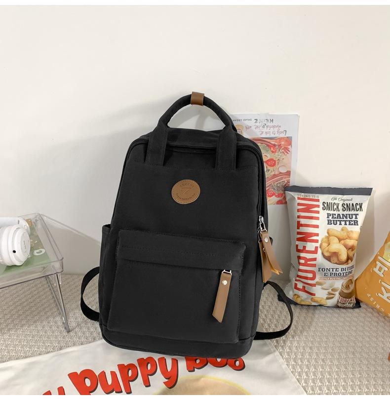 Canvas Rucksack für Frauen High School Teenager Student Retro Rucksack für den Unterricht KTY