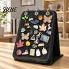 Exhibition Pin Display Badge Collection Large Capacity Felt Holder Stand Enamel 5 Pages Stand Wear