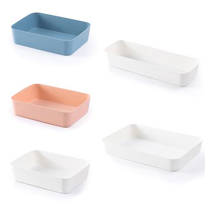 Storage Box Desktop Cosmetic Storage Tray Makeup Clothe Tableware Drawer Holder