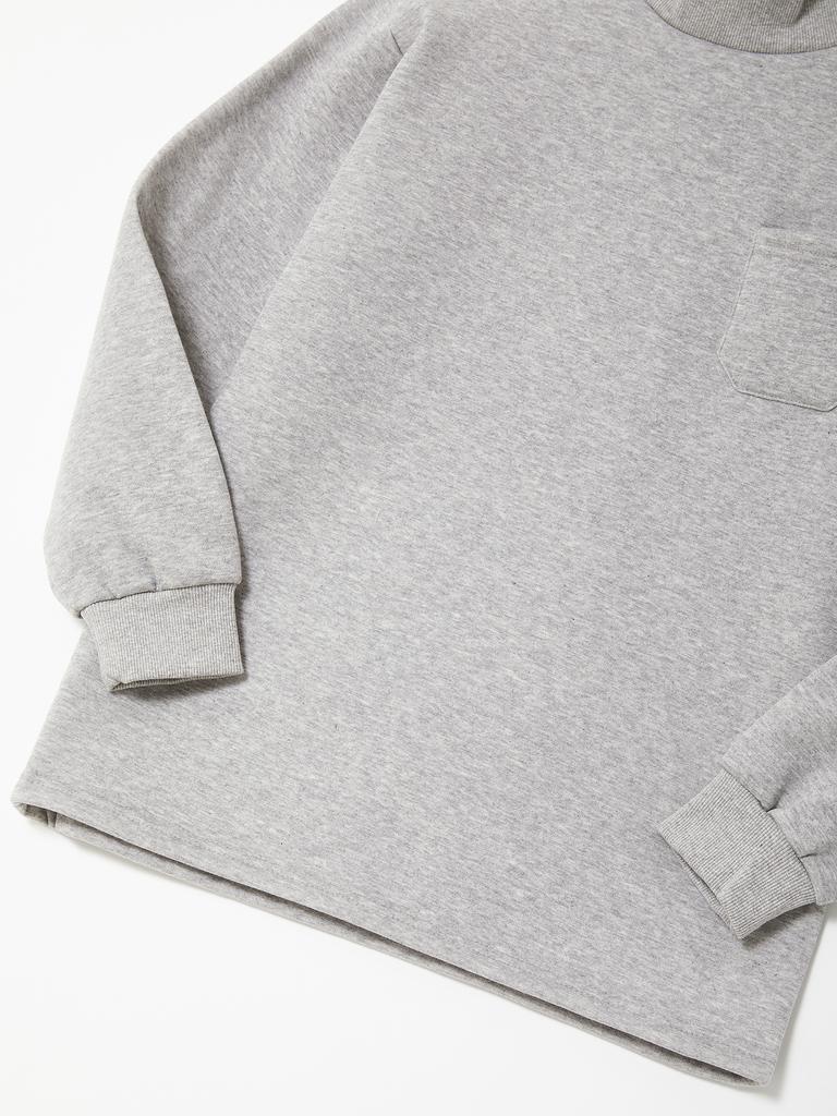IKALOOK Basic Cotton Brushed Half Neck Turtleneck Ctee133