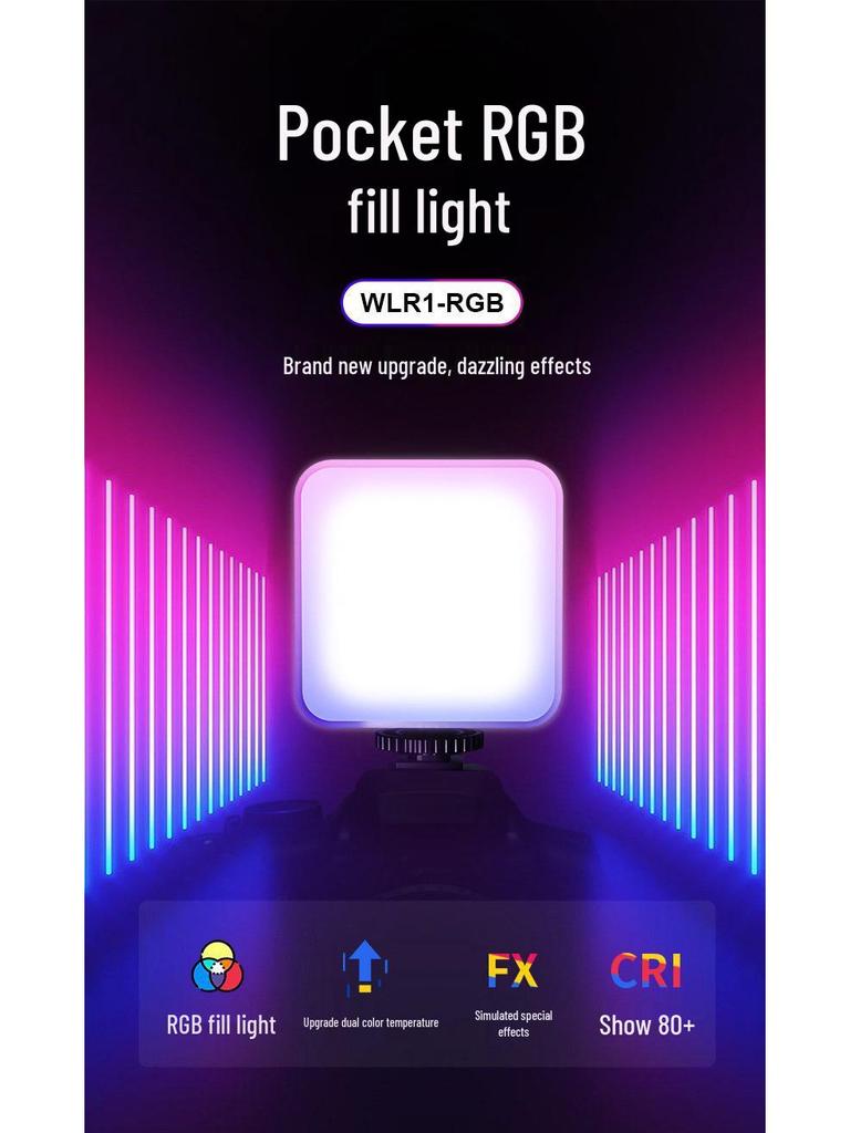 AY83 RGB Flash Light for Mobile, Live Broadcast, Computer, and DSLR Photography